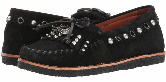 COACH Roccasin Embellished Moccasins NWOT - Picture 1 of 12